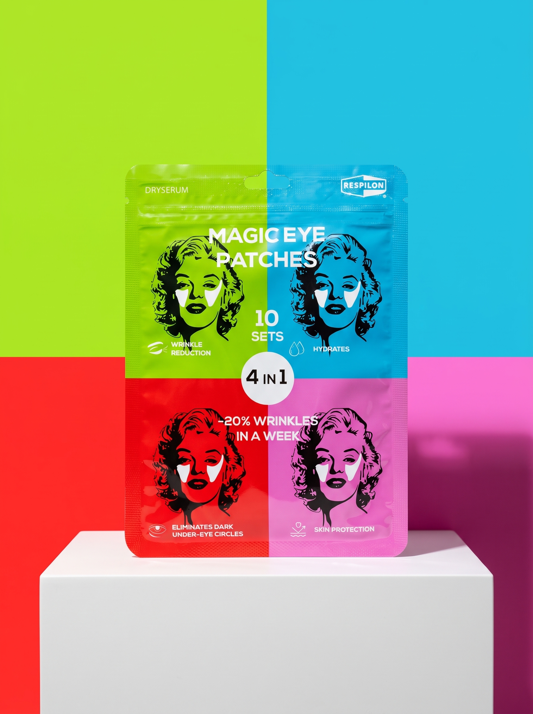 Pop-art barevné bloky